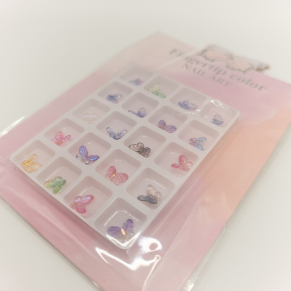 Nail Decoration – Colourful Butterflies