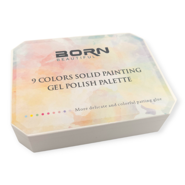 Born Beautiful 9 Colours Solid Painting Gel Polish Palette